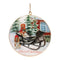 Melrose Metal Dogs in Sleigh Disc Ornament (Set of 6)