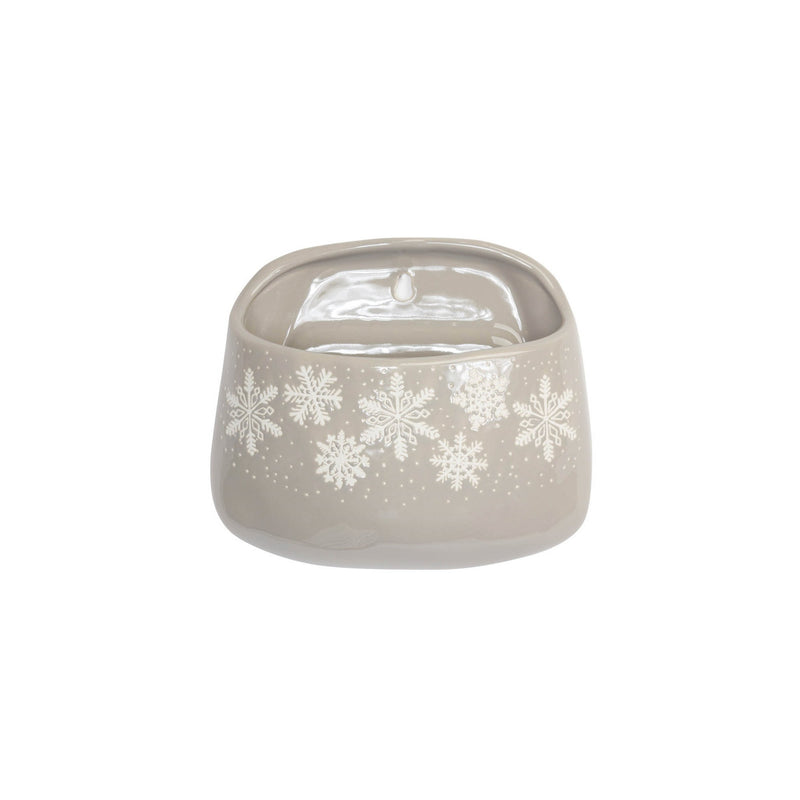 Melrose Stoneware Wall Pocket with Snowflake Design (Set of 2)
