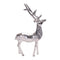 Melrose Etched Aluminum Deer Statue 17.5"H