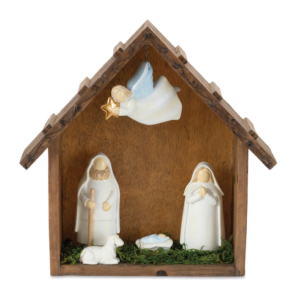 Melrose Holiday Nativity Scene Display 10"L