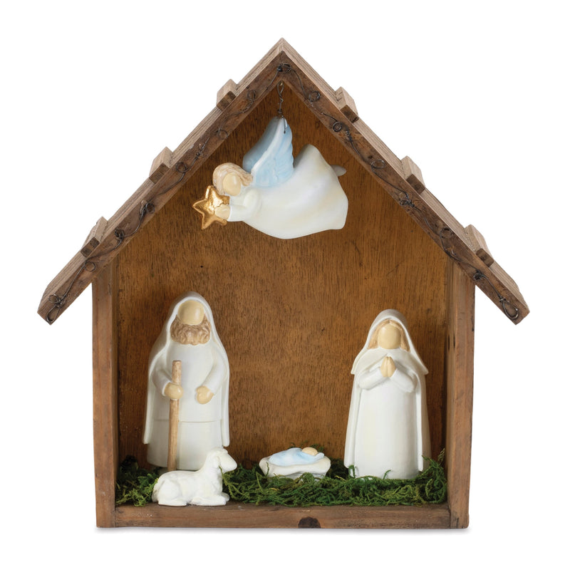 Melrose Holiday Nativity Scene Display 10"L