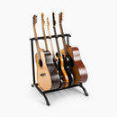 On‑Stage GS7561 Five‑Space Foldable Multi‑Guitar Rack Black Portable