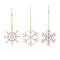 Melrose Jeweled Metal Snowflake Ornament (Set of 12)