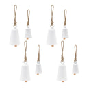 Melrose Rustic Metal Bell Ornament (Set of 8)