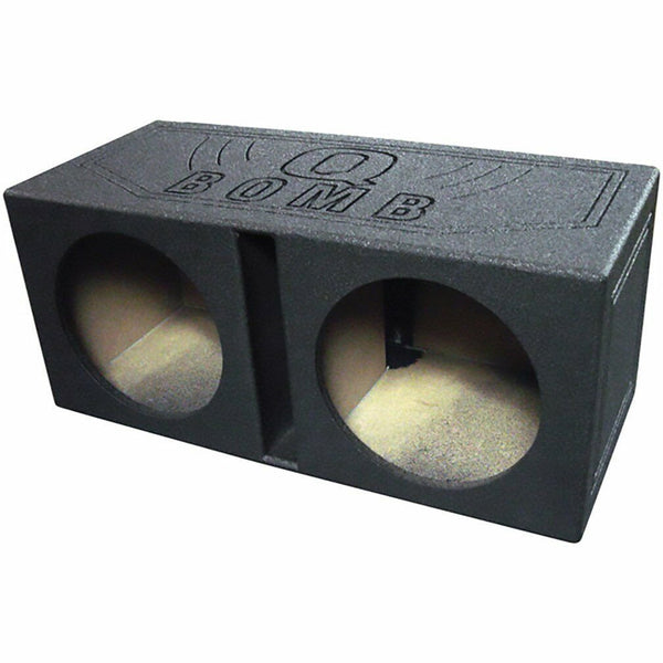 Qpower Dual 12" Woofer Box "Q Bomb" QBOMB12V - New Open Box