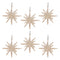 Melrose Frosted Glass Star Ornament (Set of 6)