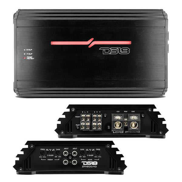 DS18 ZR1600.4D 4-Channel 1600W RMS Class D Amplifier