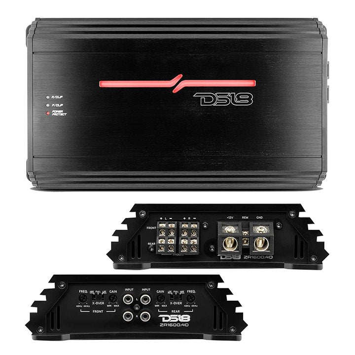 DS18 ZR1600.4D 4-Channel 1600W RMS Class D Amplifier