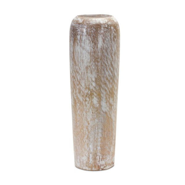 Melrose Wood Floor Vase 18.25"H