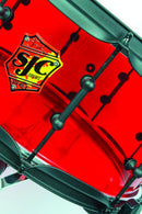 SJC Josh Dun Torch Snare Drum 6.5x14" Red Acrylic Shell Black Hardware