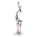 Melrose Aluminum Metal Holiday Deer (Set of 2)