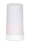 Melrose LED Orange Flickering Light Pillar Candle with Remote (Set of 2)