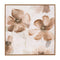 Melrose Wood Floral Block Plaque Wall Decor, Wood, Plastic