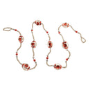 Melrose Glass Reflector Ornament String Garland 6.5"L
