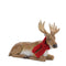 Melrose Carved Winter Moose with Scarf (Set of 2)