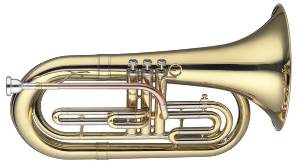 Stagg LV-MB5505 Bb Marching Baritone w/ Gold Brass Leadpipe & 3 Stainless Steel