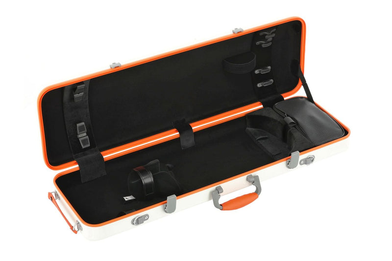 Gewa PURE Polycarbonate 4/4 Violin Case White/Black w/ Subway Handle