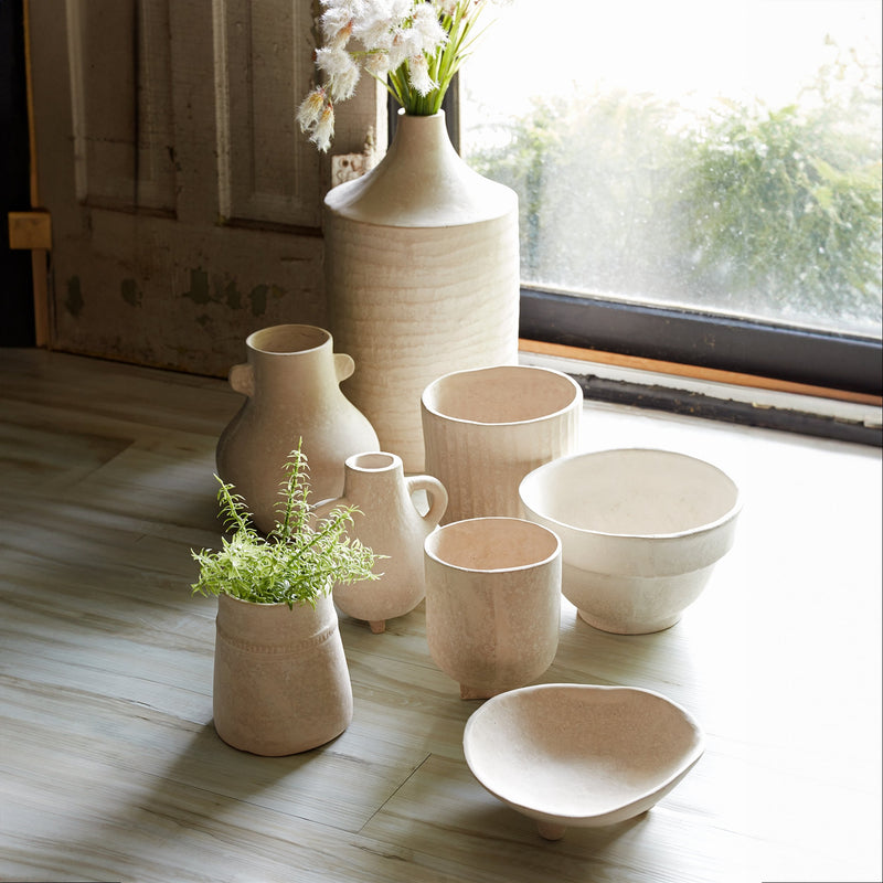 Melrose Recycled Paper Chalk Vase 9.75"H