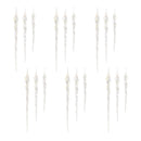 Melrose Glass Icicle Ornament (Set of 18)