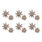 Wood Bead Snowflake Ornament (Set of 12)