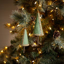 Melrose Woven Bamboo Pine Tree Ornament (Set of 4)