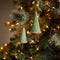 Melrose Woven Bamboo Pine Tree Ornament (Set of 4)