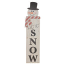 Melrose Let it Snow Snowman Porch Sign 41"H