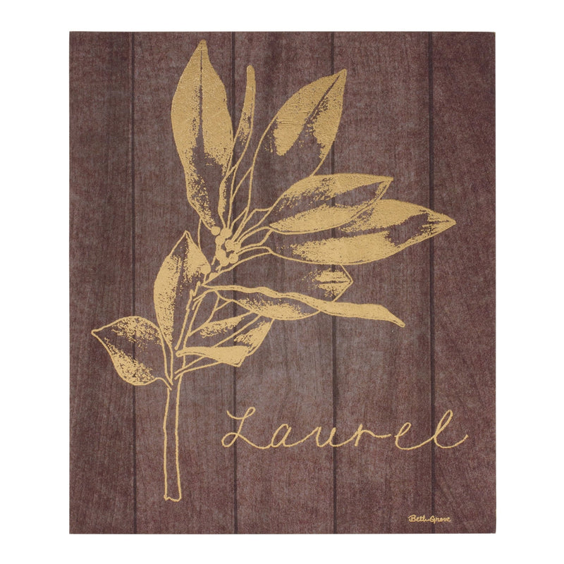 Melrose Laurel and Holly Plaque (Set of 2)