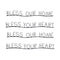 Melrose Bless Our Home and Heart Sentiment Decor (Set of 4)