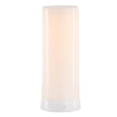 Melrose LED FIA Flame Designer Candle with White Hue 7.5"H