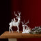 Melrose Winter Deer with Woodland Friends Figurine (Set of 2)