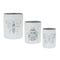 Melrose Brushed Metal Insect Pot Set of 3 Planter