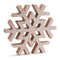 Melrose Natural Wood Snowflake (Set of 2)