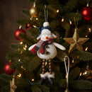 Melrose Plush Snowman Ornament (Set of 6)