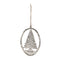 Melrose Etched Metal Pine Tree Ornament (Set of 12)