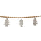 Melrose Wood Beaded Wool Tree Garland (Set of 2)