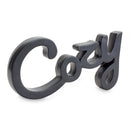 Melrose Cozy and Simply Sentiment Block Cut Out (Set of 2)