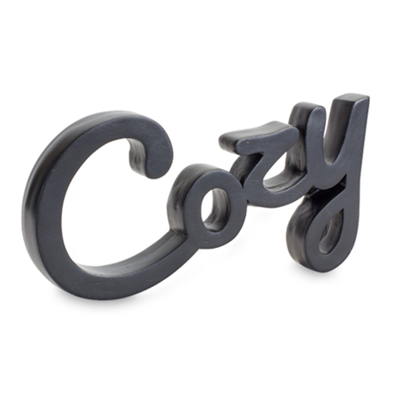 Melrose Cozy and Simply Sentiment Block Cut Out (Set of 2)