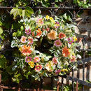 Melrose Mixed Gerbera Daisy Wreath 24"D