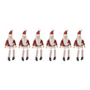 Dangle Santa Ornament (Set of 6)