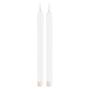 Melrose FIA Wick White Taper Candle (Set of 2)