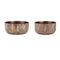 Melrose Round Wooden Bowl Planter Set of 2 Planter
