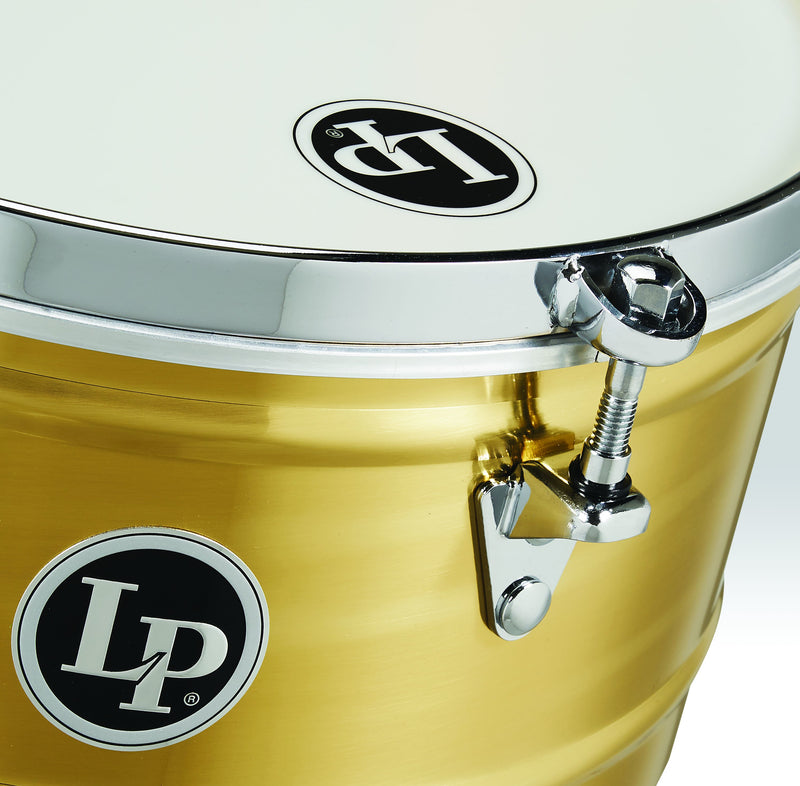 Latin Percussion LP6513-B 13" Single Brass Timbale with Mount