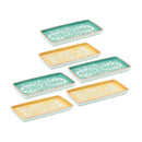 Melrose Ornamental Ceramic Tray (Set of 6)