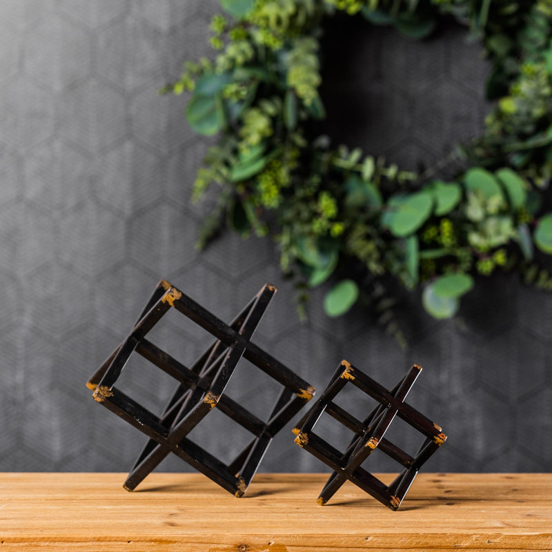 Melrose Modern Metal Star Sculpture (Set of 2)