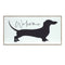 Melrose Wood Framed Dachshund Welcome Sign 19.75"L Wall Decor, Plastic