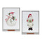 Melrose Framed Santa and Snowman Wall Art (Set of 2)