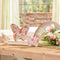 Melrose Wood Floral Patterned Butterfly Decor (Set of 2)