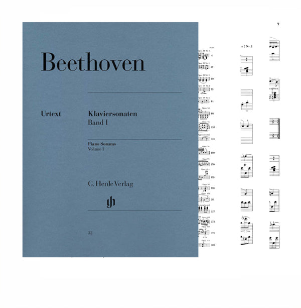 Beethoven Piano Sonatas Volume I Sheet Music – Henle Urtext Edition – Piano Solo