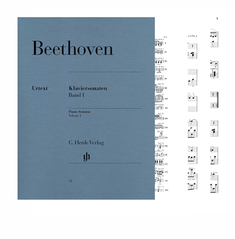 Beethoven Piano Sonatas Volume I Sheet Music – Henle Urtext Edition – Piano Solo